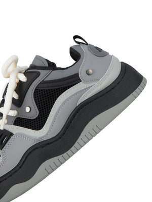 Stay active and stylish with The Niche Thick Bottom Hundred With Board Shoes — a perfect fusion of functionality and modern design. Crafted from breathable mesh and durable synthetic leather, these sneakers feature easy-to-adjust velcro straps for a secur