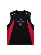 American Retro Patchwork Vest Streetwear