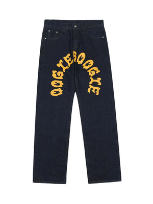 Thesupermade Cartoon Pocket Print Washed Jeans Xokool ®