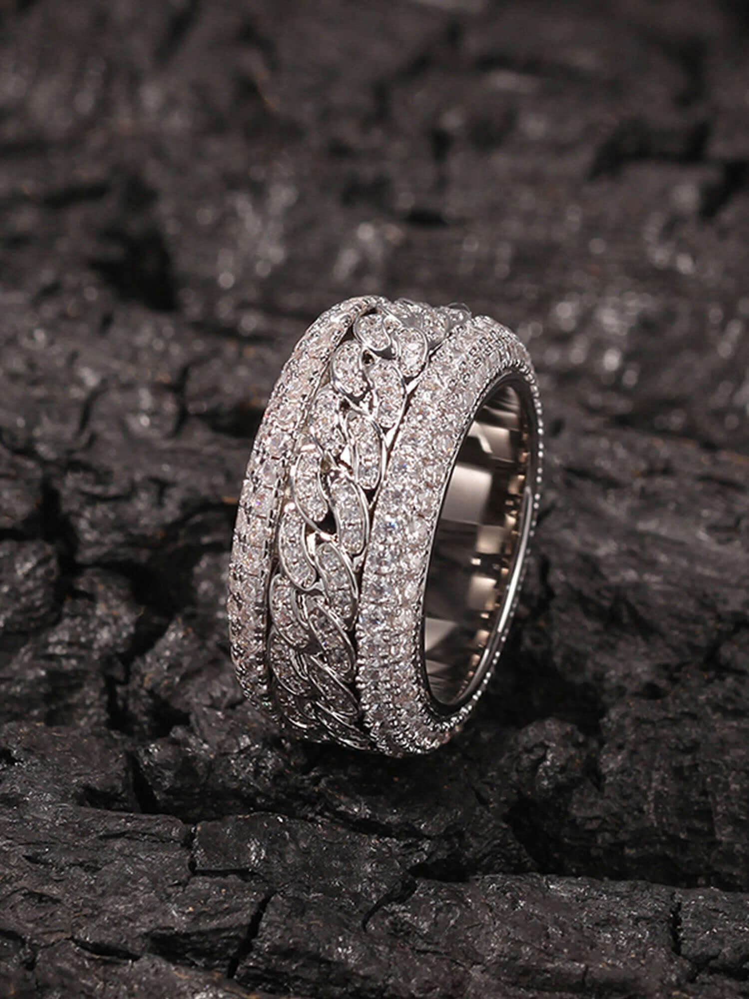 Thesupermade Full Diamond Spinnable Ring Xokool ®