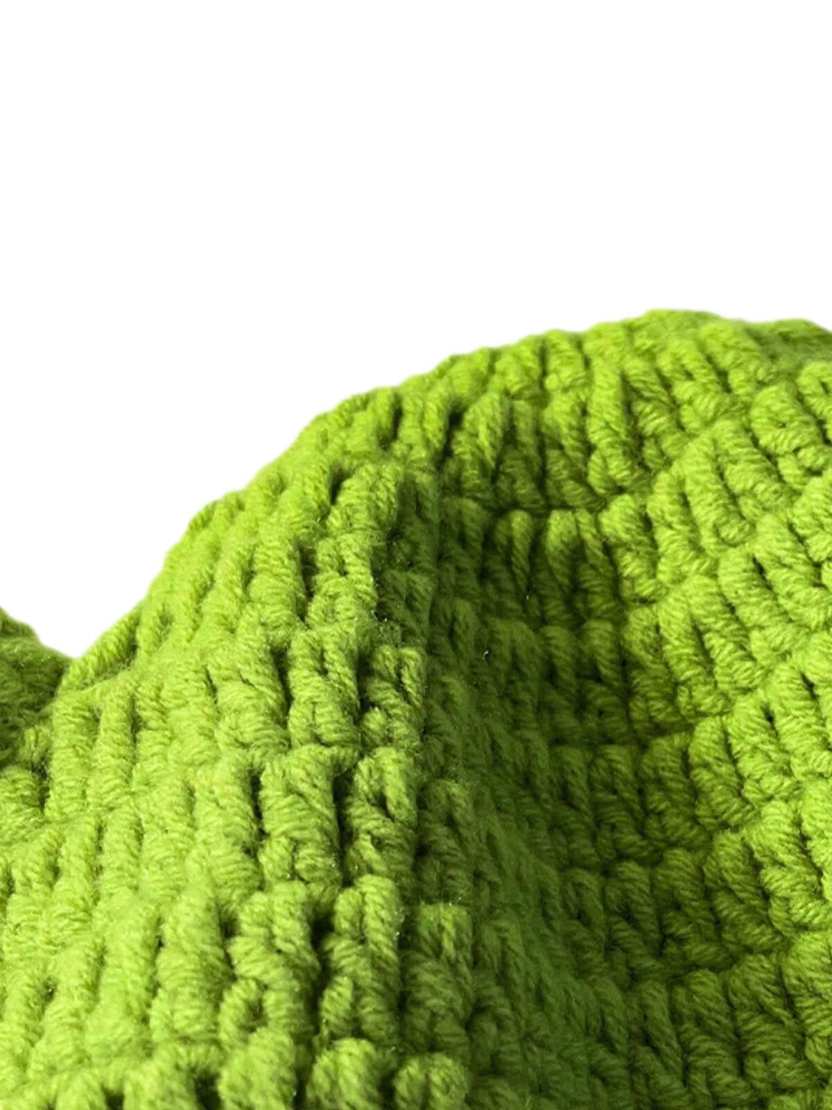 Thesupermade Fun Green Cartoon Hand-knitted Head Cover Xokool ®