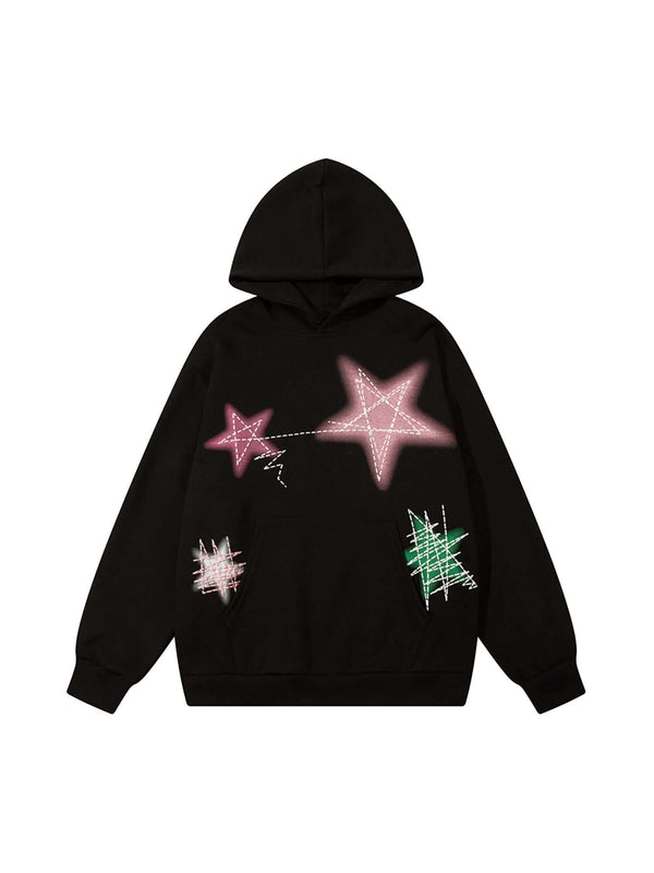 Graffiti Star Hoodie Streetwear