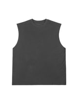 Heavyweight Cotton Sleeveless Unisex Vintage Waistcoat Streetwear