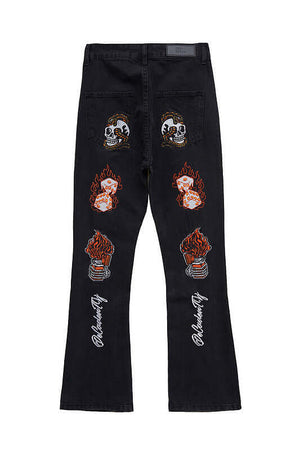 Thesupermade High Street Embroidery Retro Jeans - 1574 Xokool ®