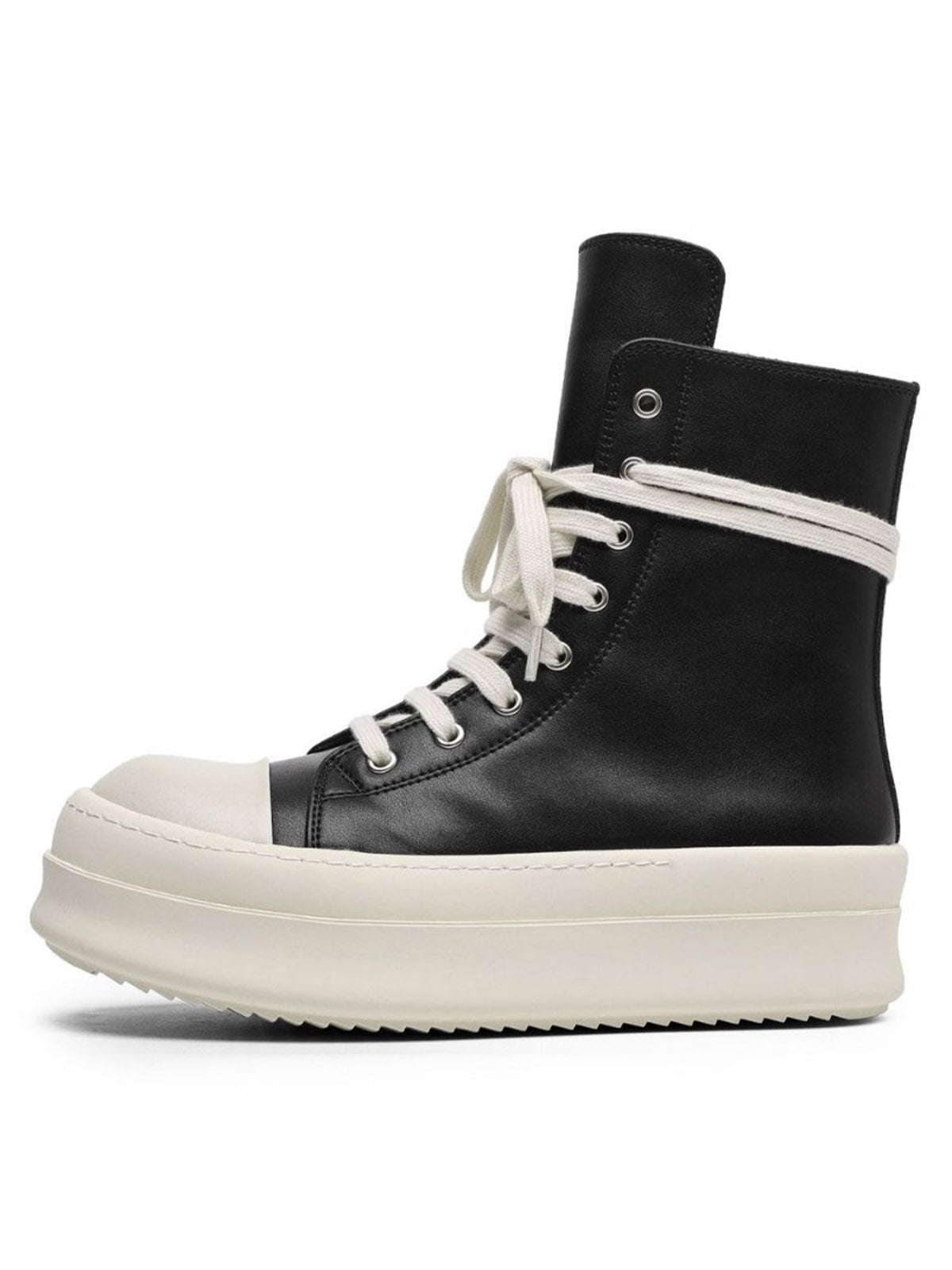 High top Side Zipper Platform Sneakers Streetwear