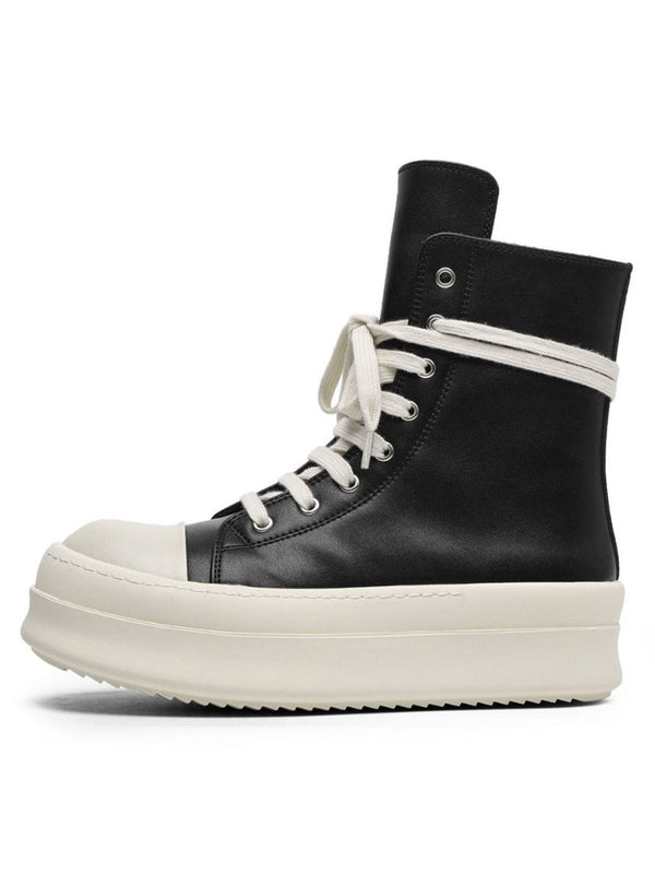 High top Side Zipper Platform Sneakers Streetwear