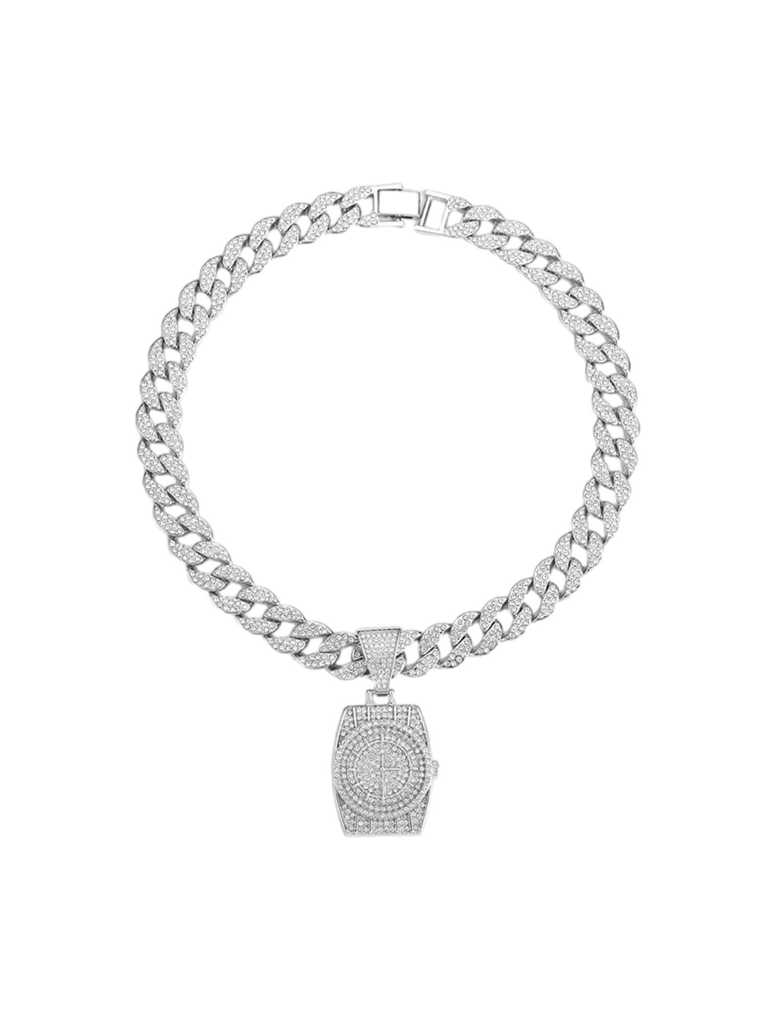 Hip Hop Vintage Diamond Necklace Streetwear