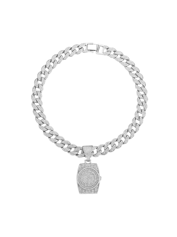 Hip Hop Vintage Diamond Necklace Streetwear