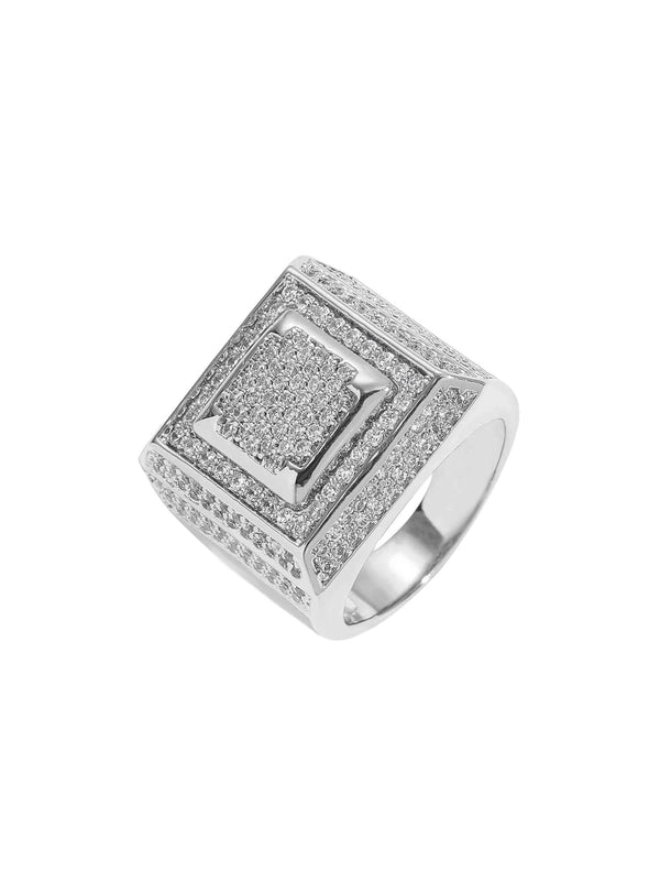 Hip Hop Zirconia Ring Streetwear
