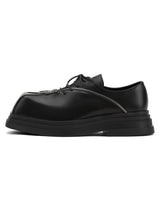 Punk Personality Zipper Design Leather Shoes Streetwear