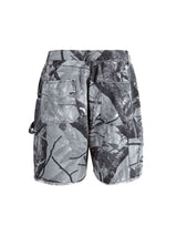 Retro Distressed Camouflage Workwear Hip Hop Shorts Streetwear