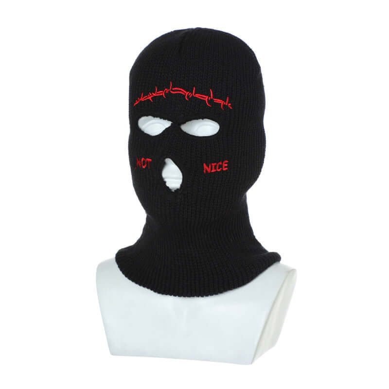 Retro Hip hop Fun Knitted Balaclava Streetwear