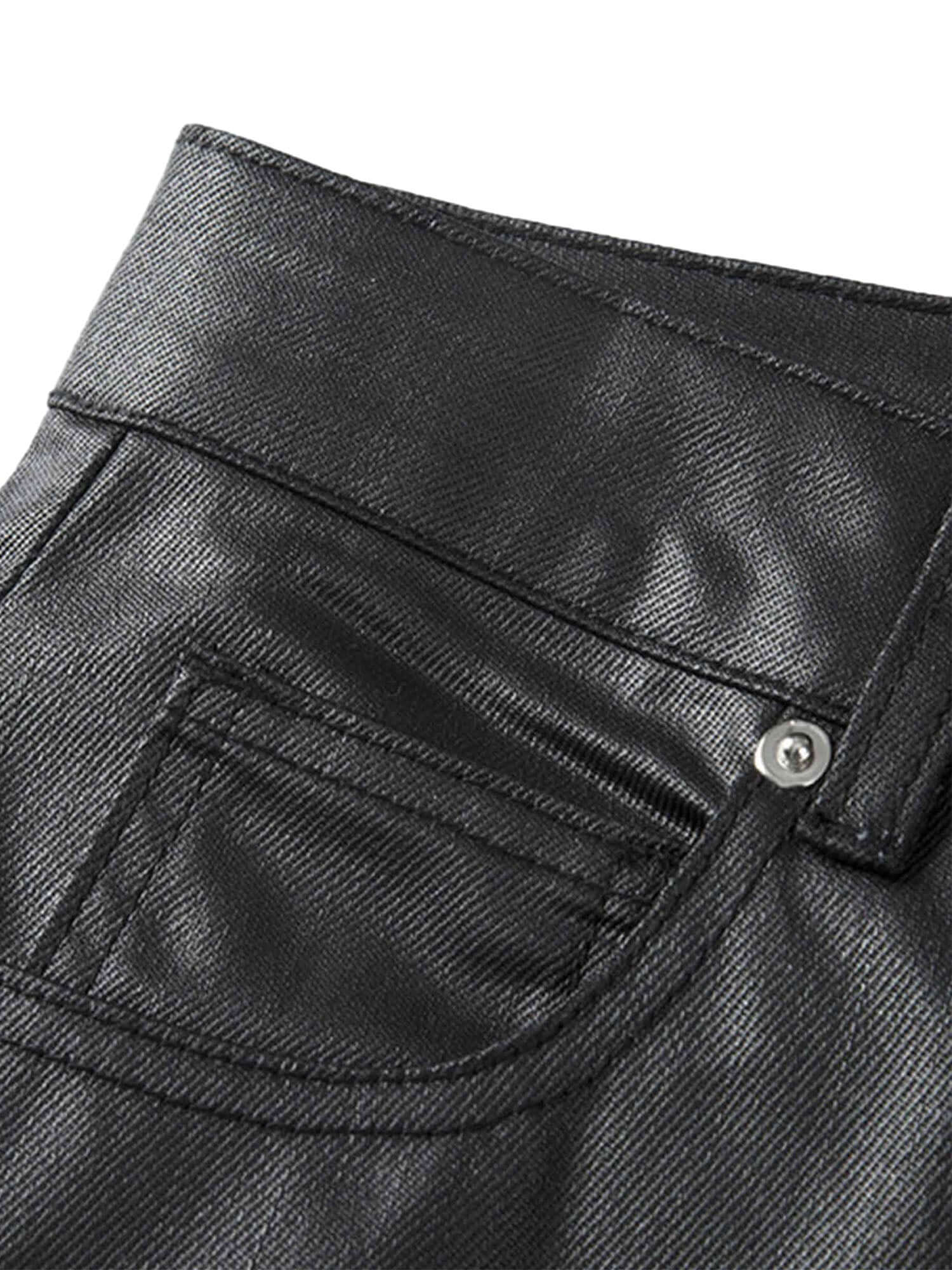 Thesupermade Retro Zipper Pocket Slim Straight Pants Xokool ®