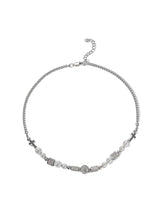 Skull Diamonds Stainless Steel Necklace Streetwear