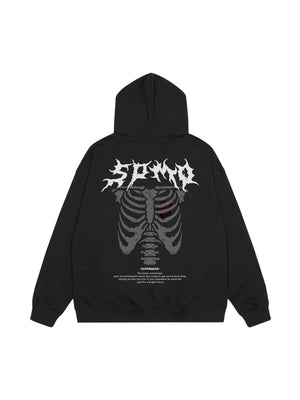 Thesupermade Skull Print Hoodie - 1455 Xokool ®