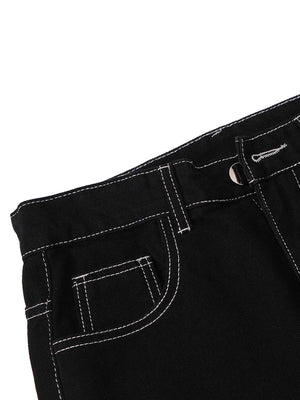 Thesupermade Solid Color Casual Jeans -1224 Xokool ®