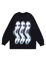 Spoof Portrait Crew Neck Sweatshirt Streetwear