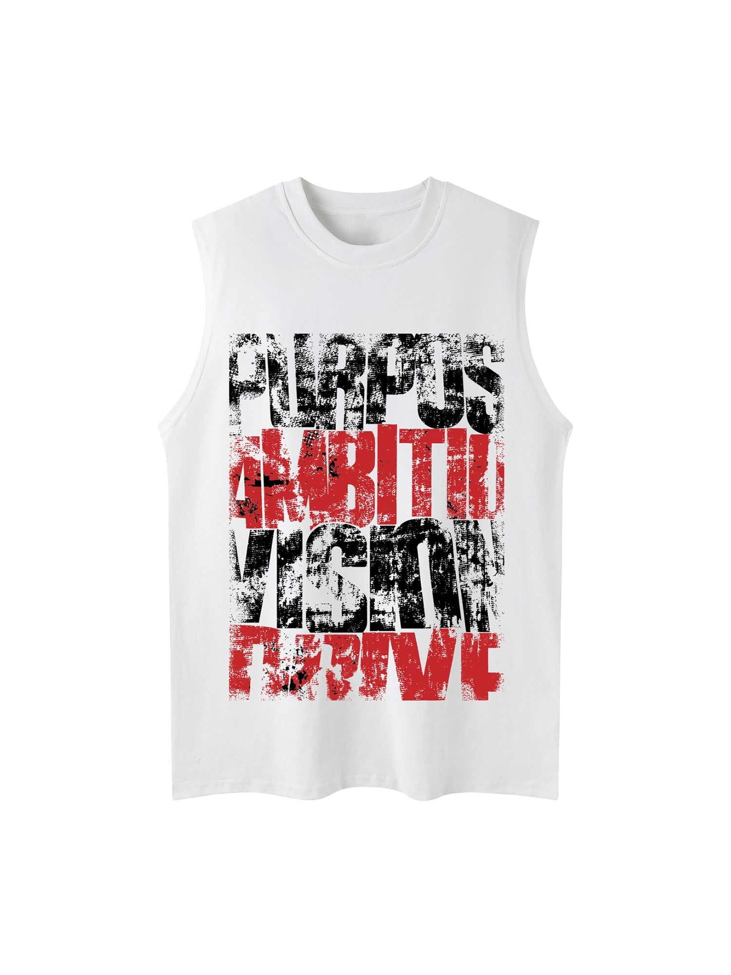 Unisex Letters Street Rap Graffiti Vest Streetwear