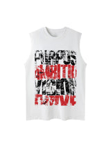 Unisex Letters Street Rap Graffiti Vest Streetwear