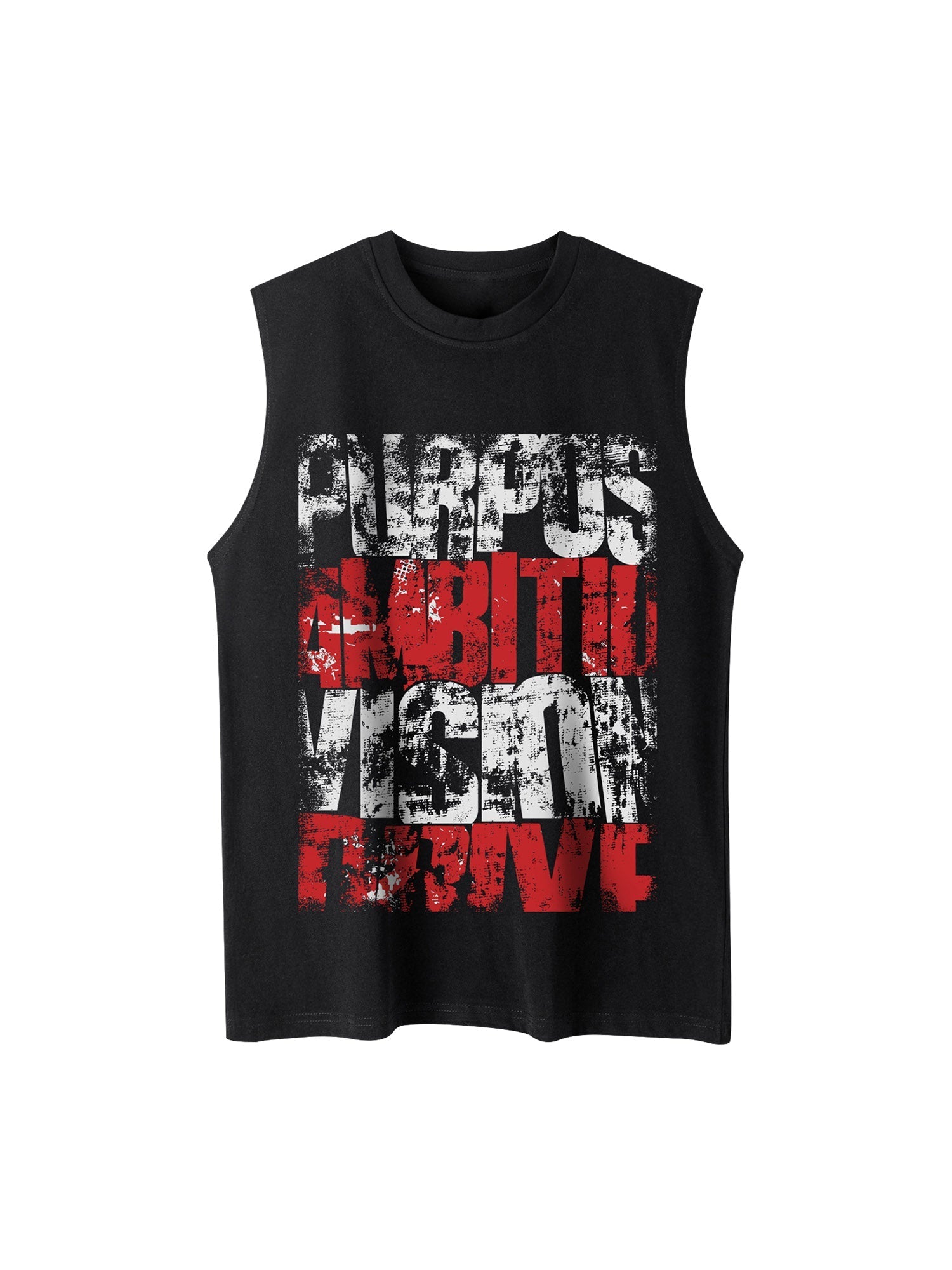 Unisex Letters Street Rap Graffiti Vest Streetwear