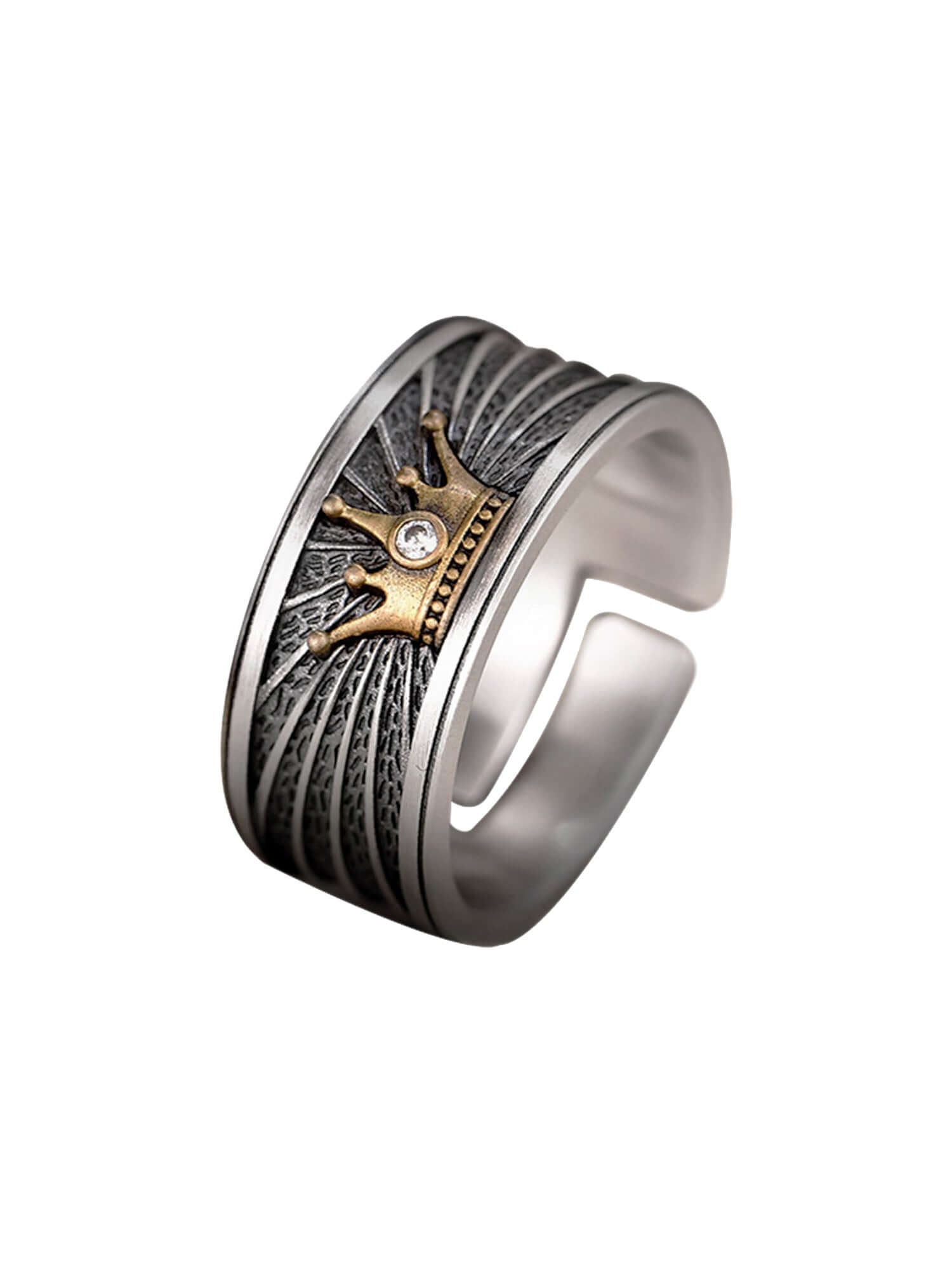 Vintage Crown Ring Streetwear