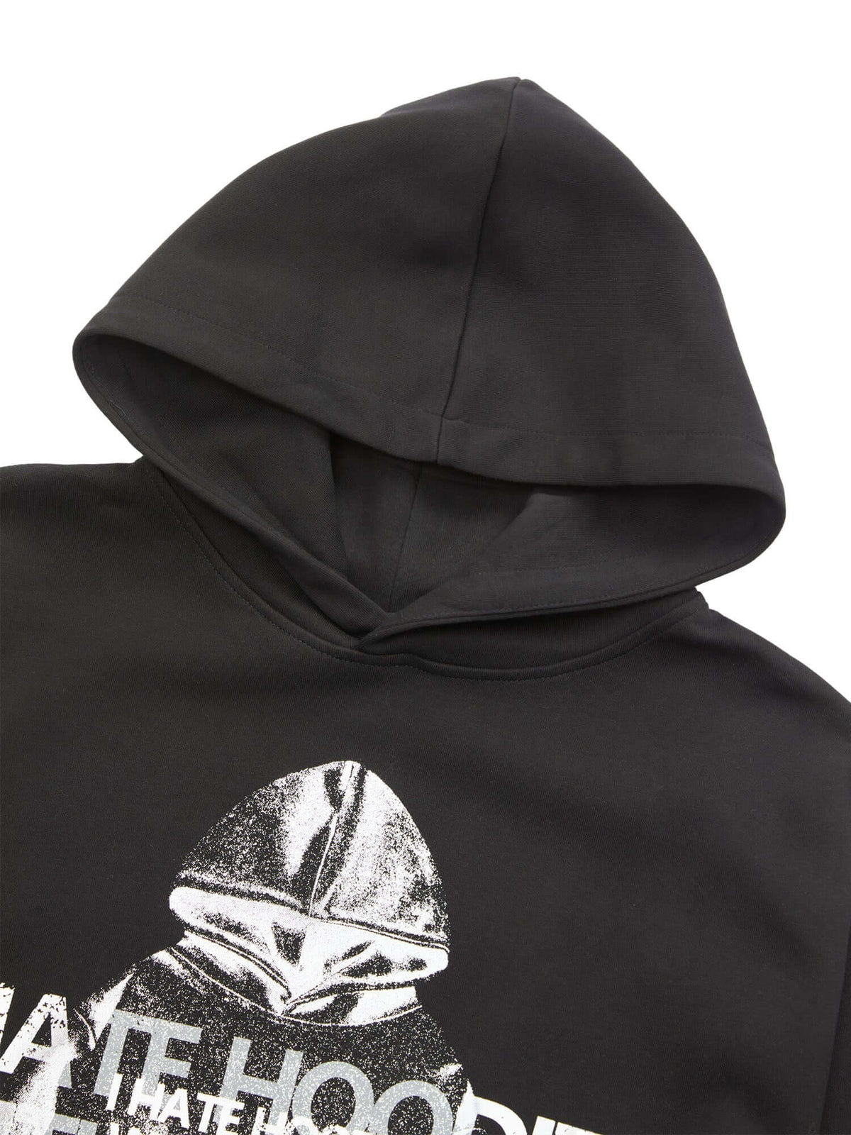 Lustiger Slogan Hoodie – Nahaufnahme Kapuze und Print | XoKool