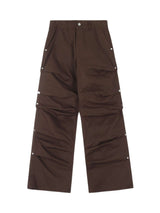Tackle the streets or the jobsite in style with the Urban Explorer Snap Cargo Pants — where function meets fashion. Crafted from rugged cotton twill, these pants feature reinforced seams, an adjustable waistband, and multiple snap-secured cargo pockets fo