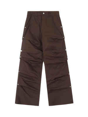 Tackle the streets or the jobsite in style with the Urban Explorer Snap Cargo Pants — where function meets fashion. Crafted from rugged cotton twill, these pants feature reinforced seams, an adjustable waistband, and multiple snap-secured cargo pockets fo