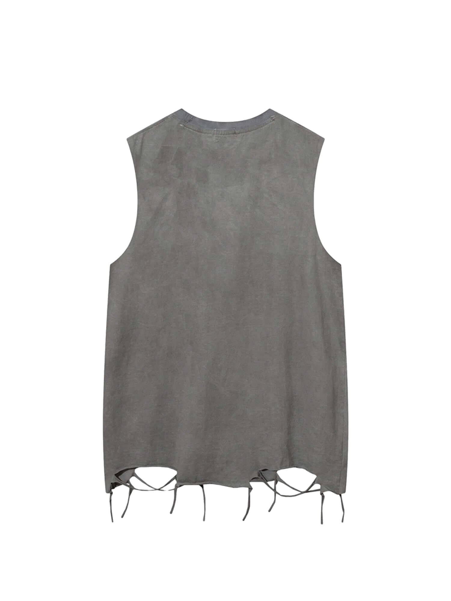 Bring bold energy to your look with the Vintage Necklace Star Print Hip Hop Tank Top. Crafted from a soft and breathable cotton blend, this sleeveless top features a unique distressed hem, raw edges, and a standout graphic print for a strong streetwear vi