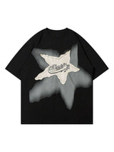 Add a touch of vintage flair to your everyday outfit with the Vintage Star Loose T Shirt. Crafted from a soft and breathable cotton blend, this relaxed-fit tee features a bold star graphic and slogan detail that bring effortless streetwear attitude. With