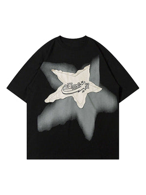 Add a touch of vintage flair to your everyday outfit with the Vintage Star Loose T Shirt. Crafted from a soft and breathable cotton blend, this relaxed-fit tee features a bold star graphic and slogan detail that bring effortless streetwear attitude. With