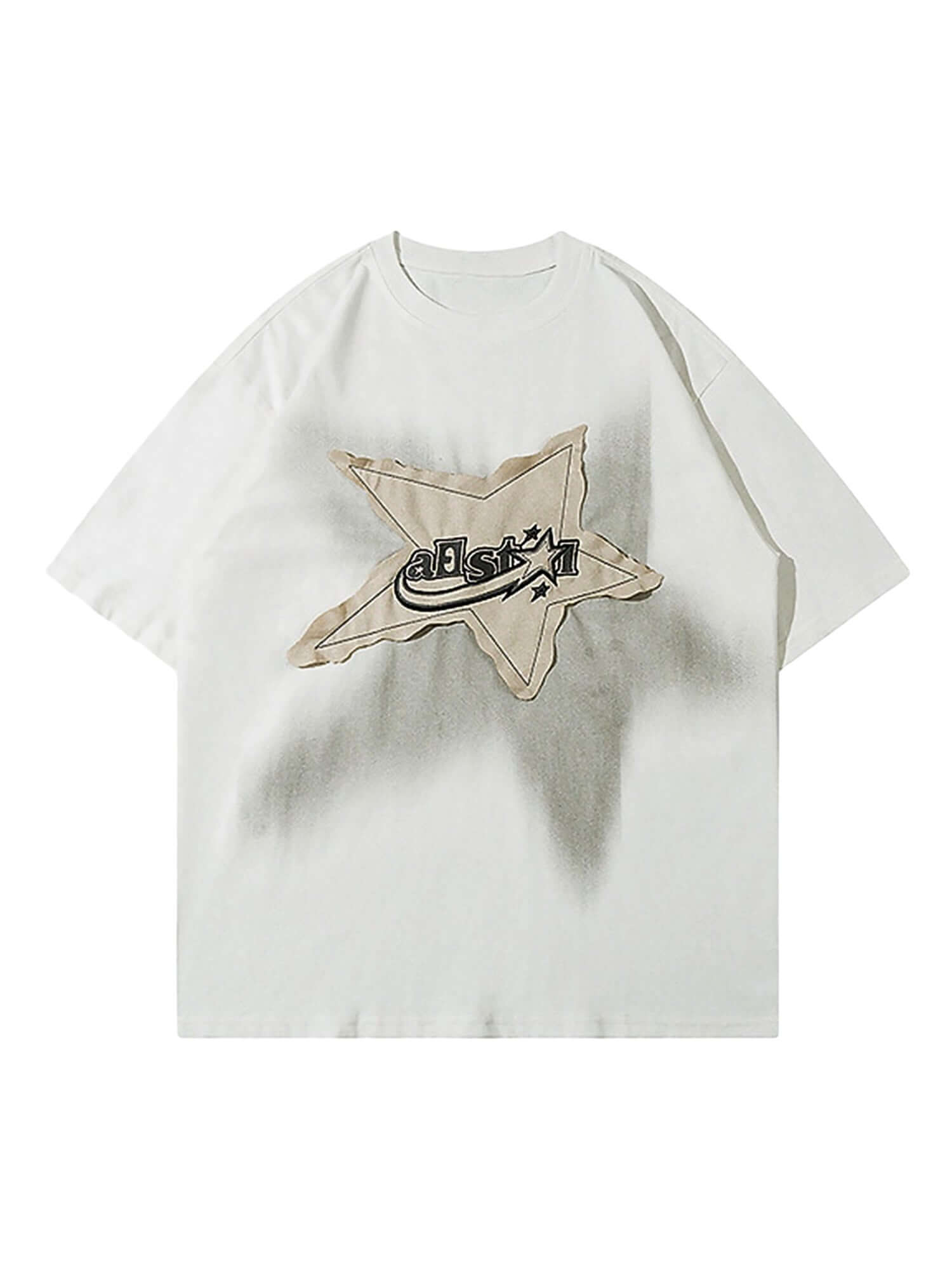 Add a touch of vintage flair to your everyday outfit with the Vintage Star Loose T Shirt. Crafted from a soft and breathable cotton blend, this relaxed-fit tee features a bold star graphic and slogan detail that bring effortless streetwear attitude. With