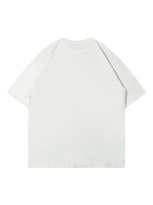 Add a touch of vintage flair to your everyday outfit with the Vintage Star Loose T Shirt. Crafted from a soft and breathable cotton blend, this relaxed-fit tee features a bold star graphic and slogan detail that bring effortless streetwear attitude. With