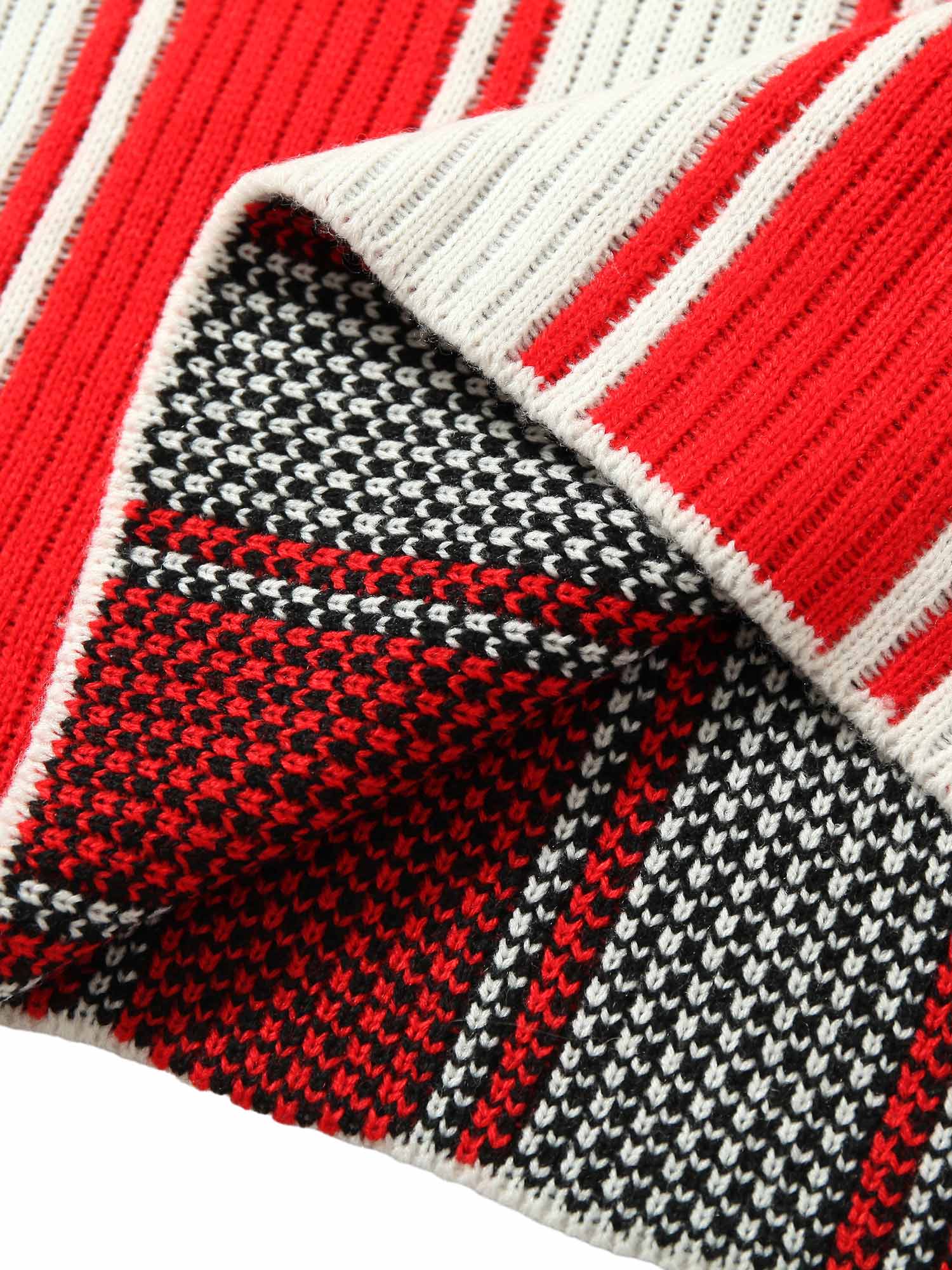 Bring retro energy to your wardrobe with the Vintage Striped Baseball Short Sleeved Knit Sweater. Featuring bold red and white stripes, a classic number 17 print, and contrasting ribbed details, this sporty top channels timeless athletic style. Made from