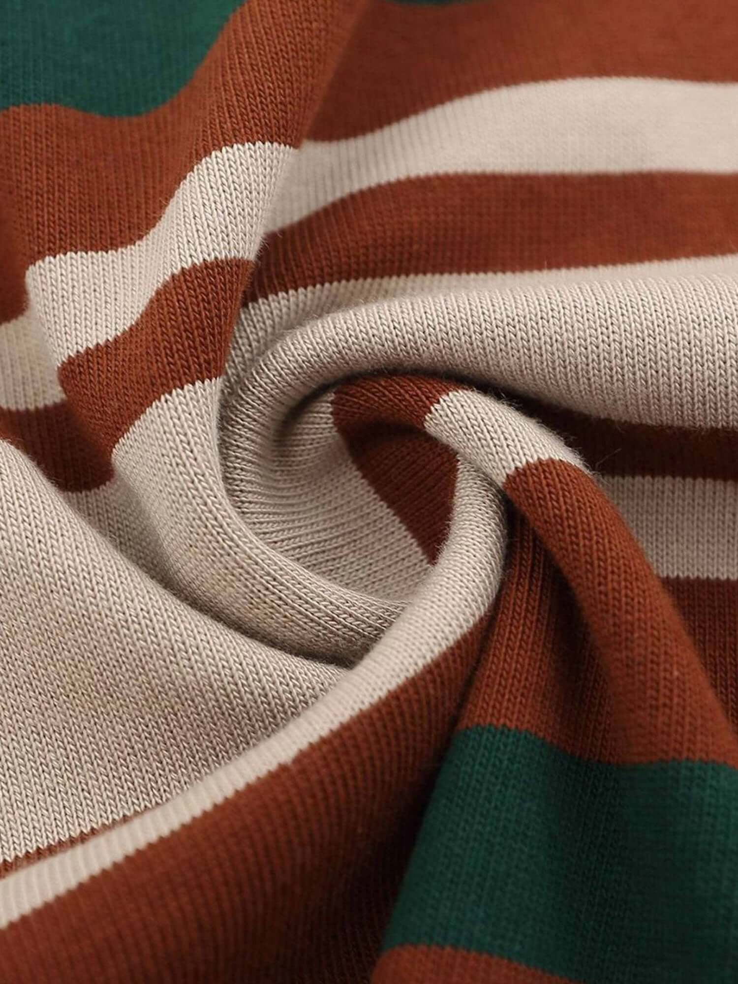 Keep it timeless with the Vintage Striped Polo Shirt — a perfect blend of comfort and classic style. Crafted from a breathable cotton blend, this short-sleeved polo features bold horizontal stripes, a clean button placket, and a contrast collar that adds