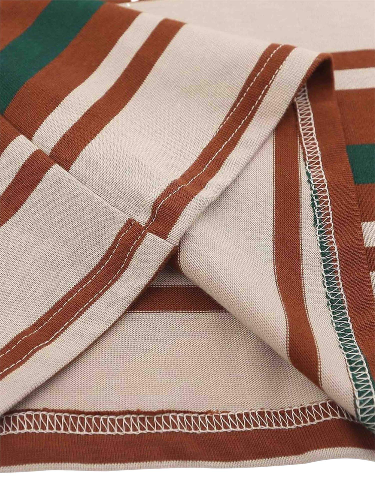 Keep it timeless with the Vintage Striped Polo Shirt — a perfect blend of comfort and classic style. Crafted from a breathable cotton blend, this short-sleeved polo features bold horizontal stripes, a clean button placket, and a contrast collar that adds