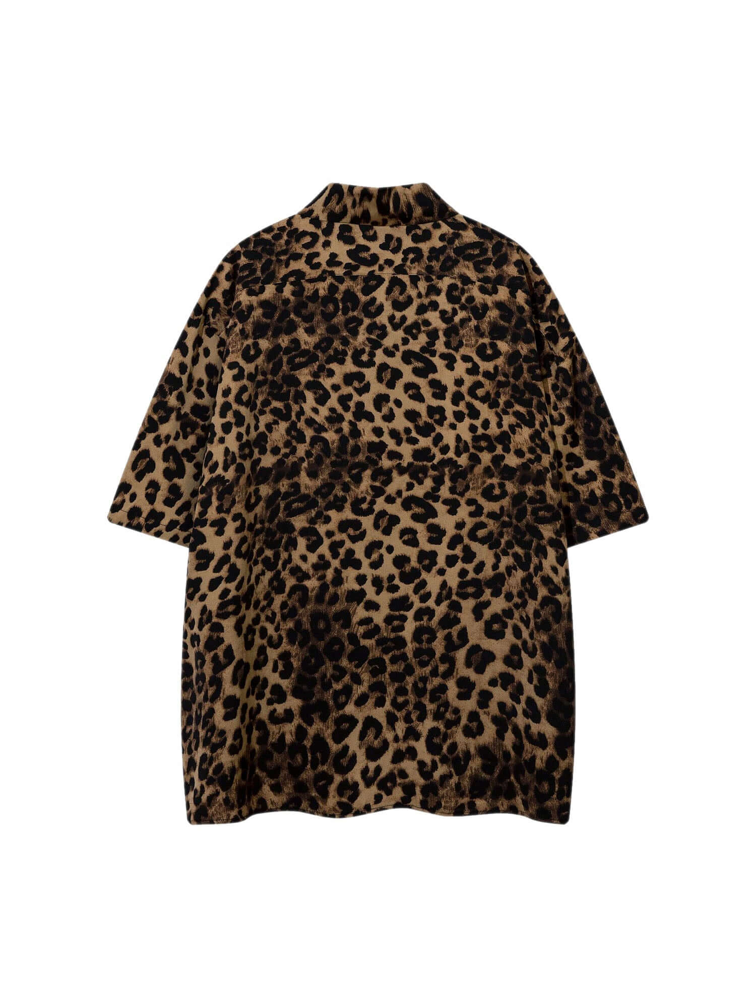 Vintage Wild Leopard Print Button Up Shirt Streetwear Oversize