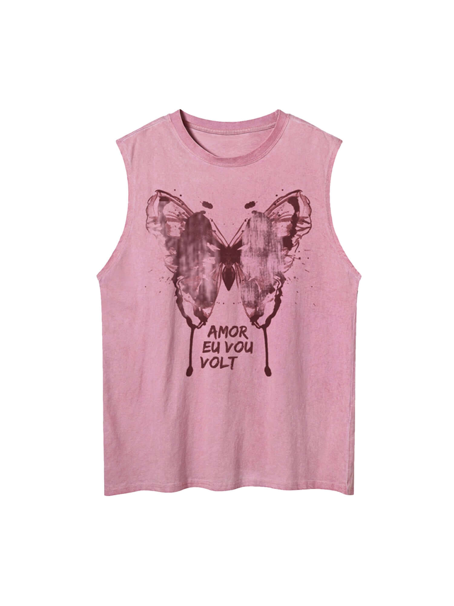 Add bold flair to your warm-weather wardrobe with the Washed Distressed Butterfly Print Vest. Made from a breathable cotton blend, this sleeveless vest features a washed finish and a striking lion graphic that adds power and personality to any casual outf