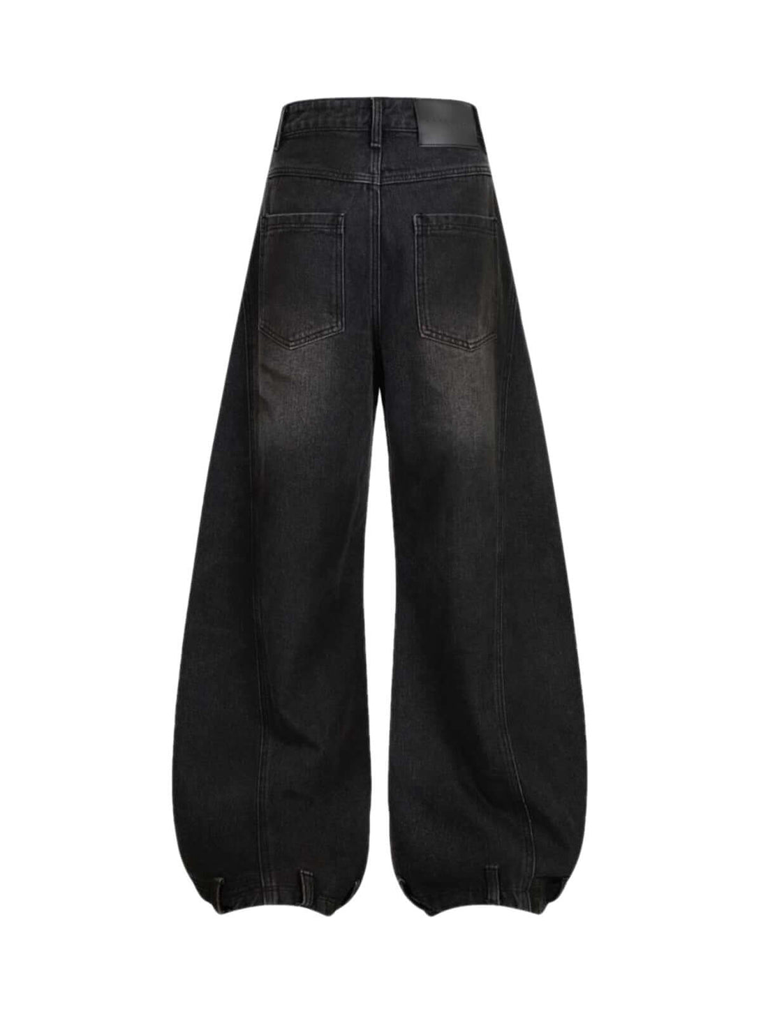 Add effortless edge to your look with the Washed Distressed Jeans. Made from durable denim, these wide-leg jeans feature distressed details for a bold, worn-in street style vibe. The elastic waistband ensures a comfortable, flexible fit — perfect for casu
