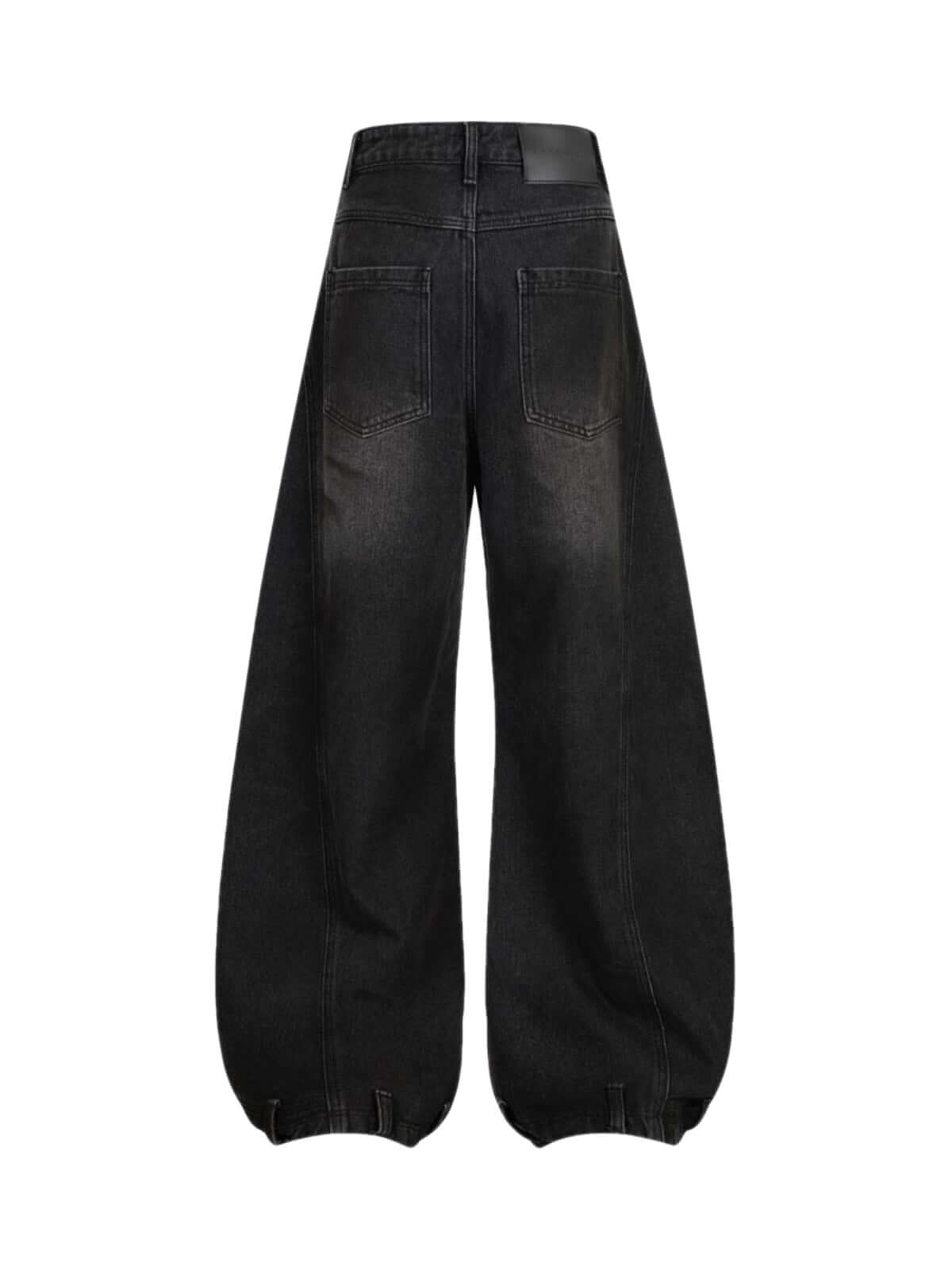 Add effortless edge to your look with the Washed Distressed Jeans. Made from durable denim, these wide-leg jeans feature distressed details for a bold, worn-in street style vibe. The elastic waistband ensures a comfortable, flexible fit — perfect for casu