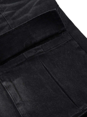 Elevate your casual wardrobe with the Washed Distressed Multi Pocket Cargo Jeans — the perfect balance of utility, comfort, and street-ready style. Made from a soft cotton blend, these high-waisted jeans feature a relaxed fit, functional cargo pockets, an