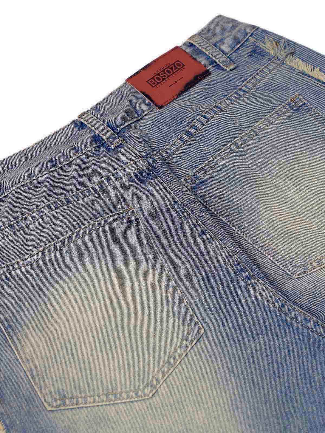Upgrade your streetwear look with the Washed Distressed Raw Edge Baggy Jeans. Crafted from durable denim, these jeans feature a loose, relaxed fit with stylish side stripes and a raw edge finish for a bold, modern vibe. The elastic waistband ensures all-d
