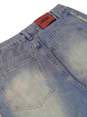 Upgrade your streetwear look with the Washed Distressed Raw Edge Baggy Jeans. Crafted from durable denim, these jeans feature a loose, relaxed fit with stylish side stripes and a raw edge finish for a bold, modern vibe. The elastic waistband ensures all-d