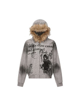 Stay warm and on-trend with the Wasteland Style Cardigan Zip Up Fur Hooded Jacket. Crafted from a soft cotton blend with cozy faux fur trim, this jacket delivers a perfect balance of comfort, warmth, and standout street style. Featuring a drawstring hood,
