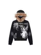 Stay warm and on-trend with the Wasteland Style Cardigan Zip Up Fur Hooded Jacket. Crafted from a soft cotton blend with cozy faux fur trim, this jacket delivers a perfect balance of comfort, warmth, and standout street style. Featuring a drawstring hood,