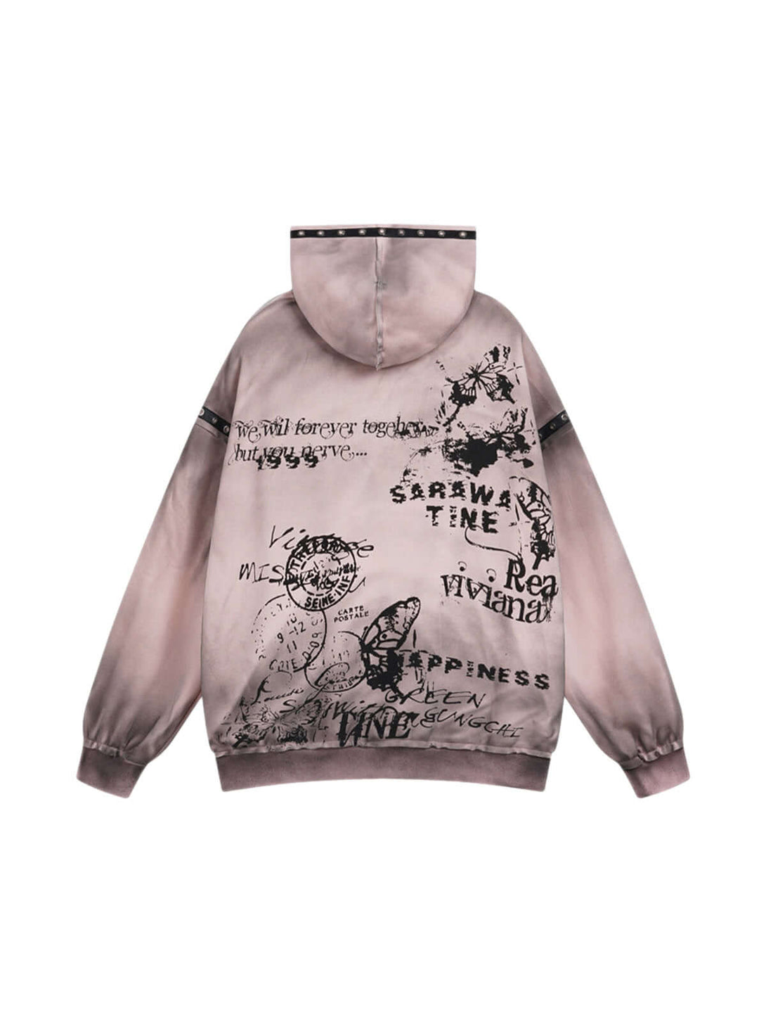 Embrace bold expression with the Wasteland Style Distressed Graffiti Hoodie — where raw edge meets creative street fashion. Crafted from a soft cotton blend, this hoodie features a striking tie-dye effect and vibrant graffiti art print, giving it an effor