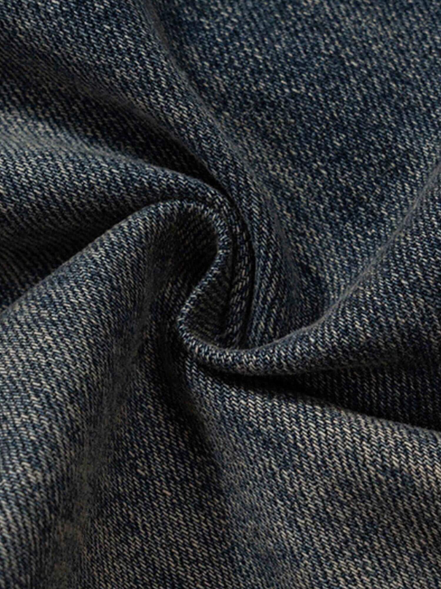 Elevate your casual style with the Wide Leg Multi Pocket Straight Leg Loose Jeans. Crafted from durable denim, these jeans feature a relaxed wide-leg silhouette, multiple side pockets for practicality, and an adjustable drawstring for a customizable fit.