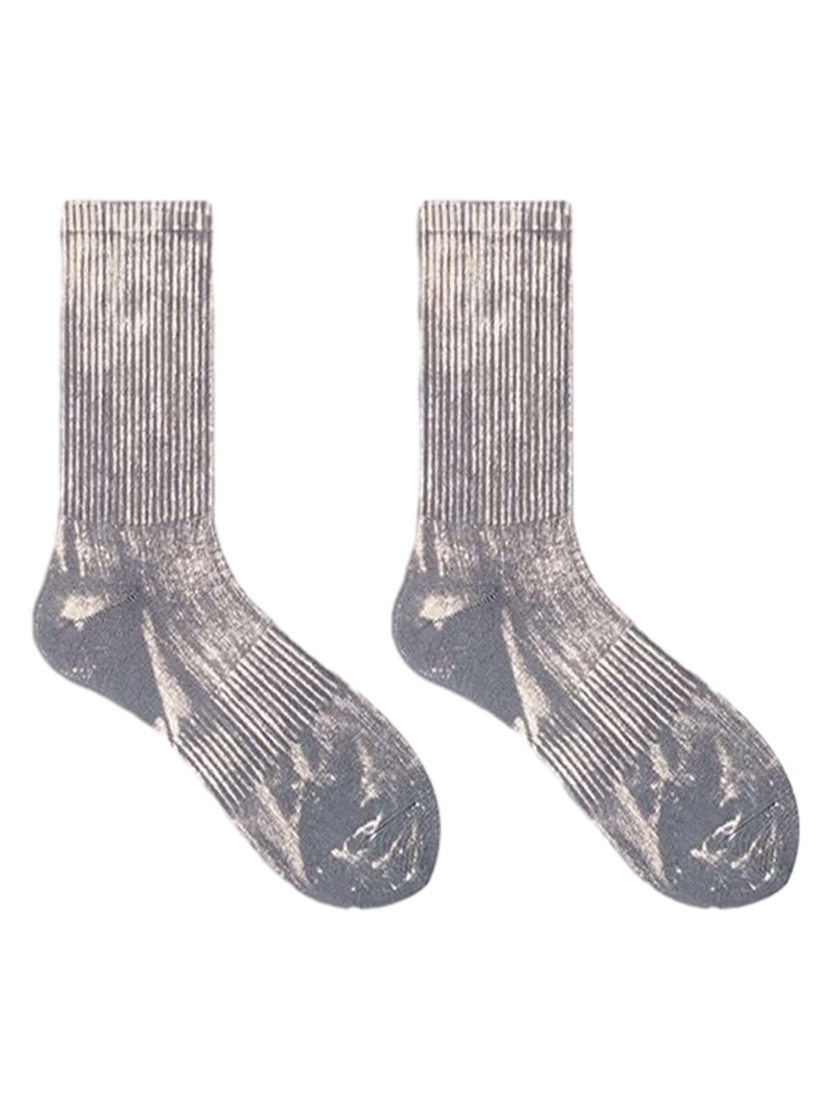Add a breezy, stylish touch to your summer outfits with the Workwear Distressed Tie-Dyed Socks — the perfect blend of minimalist design and casual chic. Made from sheer, lightweight nylon, these socks feature a subtle ribbed texture and elastic cuffs for