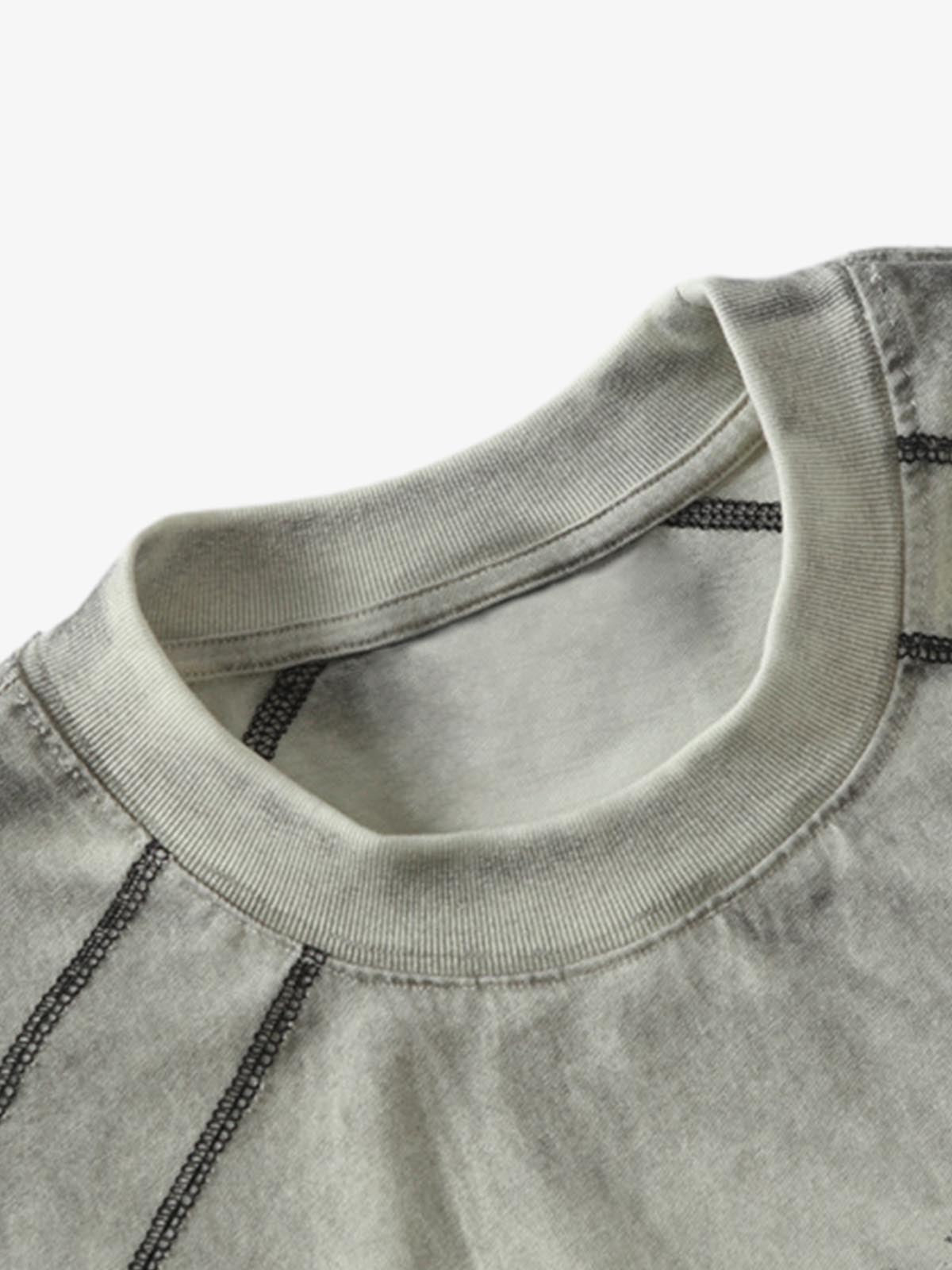 Distressed Digital Print Short-Sleeved T-Shirt - image 5