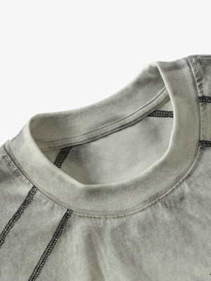 Distressed Digital Print Short-Sleeved T-Shirt - thumbnail 5